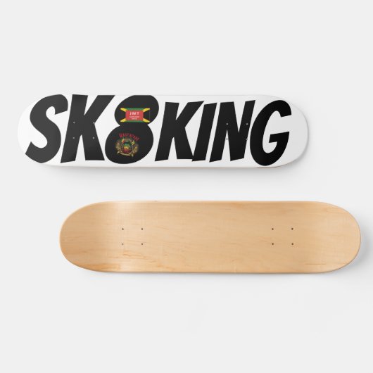 SK8 KING OFFICIAL 7 3/4" Planche de skateboard (Horz)