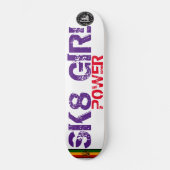 SK8 MEISJE POWER Skateboard (Voorkant)