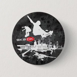 SK8DK Badge Ronde Button 5,7 Cm