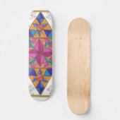 Sk8er Geometry Art Sk8Board Skateboard (Voorkant)
