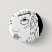 sk8er meisje ronde button 3,2 cm (Voorkant)