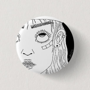 sk8er meisje ronde button 3,2 cm