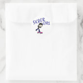 sk8er meisje ronde sticker (Tas)