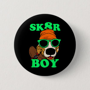 Sk8r Jongen - Hond Skateboarden Grappige Meme Ronde Button 5,7 Cm