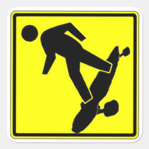 Sk8r Xing Vierkante Sticker