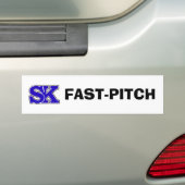 SK FAST-PITCH BUMPERSTICKER (Op auto)