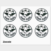 Ska Against Racism Ronde Sticker (Vel)