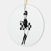 SKA Dancer Keramisch Ornament (Links)