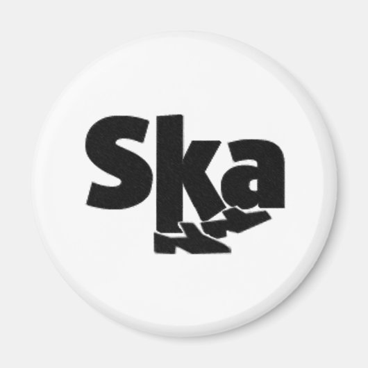 SKA dansende voeten Magneet (Voorkant)