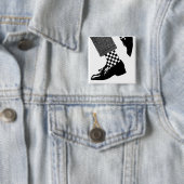 Ska Pin Vierkante Button 5,1 Cm (In situ)