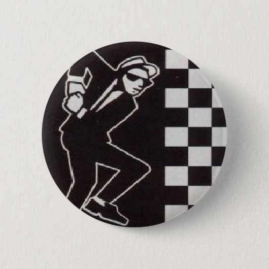 ska skanking guy ronde button 5,7 cm (Voorkant)