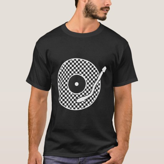 Ska Vinyl Record Jazz Music T-shirt (Voorkant)