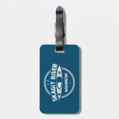 Skagit River Washington Kayaking Bagagelabel (Achterkant verticaal)