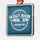 Skagit River Washington Kayaking Metalen Ornament (Links)