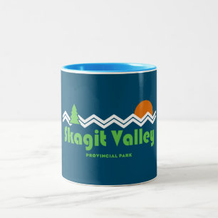 Skagit Valley Provinciaal Park Retro Tweekleurige Koffiemok