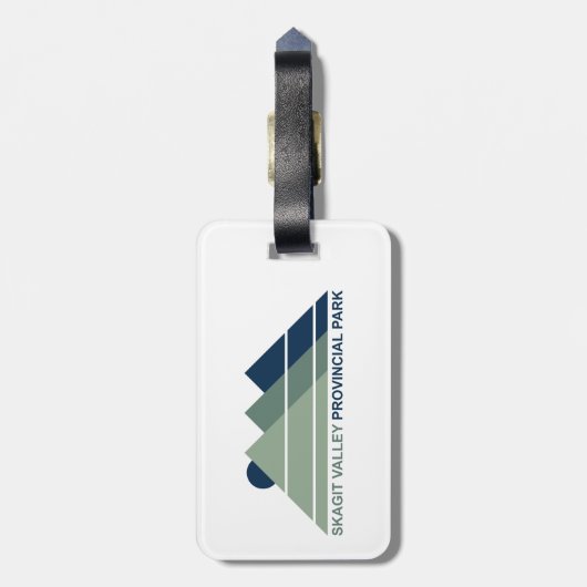 Skagit Valley Provincial Park Mountain Sun Bagagelabel (Achterkant verticaal)