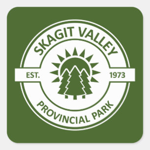 Skagit Valley Provincial Park Sun Trees Vierkante Sticker