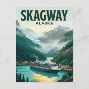 Skagway Cruisehaven Alaska Briefkaart