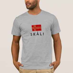 SKÅL, de normale vlag van Sint-Olaf! T-shirt