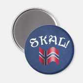 Skal. Noors Magneet (Voorkant / Achterkant)