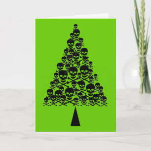 Skally Xmas Tree Feestdagen Kaart