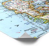 " Skandinavien: 1963/uur - Detaillierte Karte Poster (Hoek)