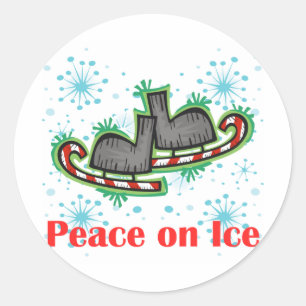 Skate Chick Vrede Op IJs Ronde Sticker