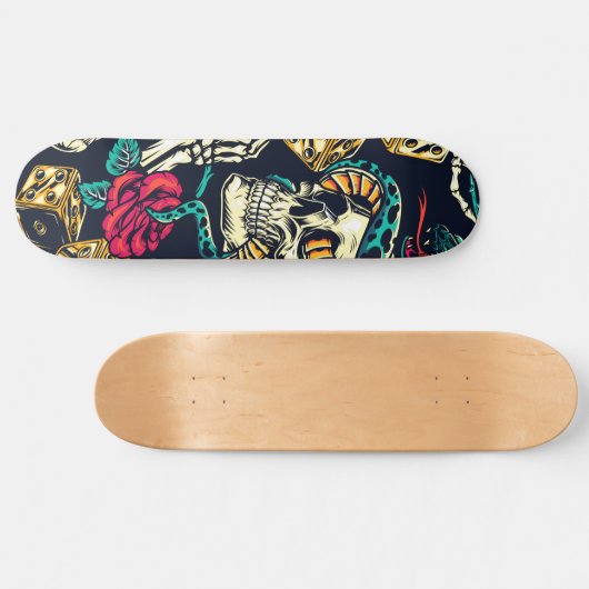 Skate et skateboard Rose (Horz)