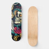 Skate et skateboard Rose (Recto)