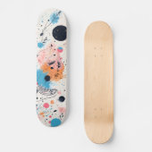 Skate into the Future: Neon Pink Edition Skateboard (Voorkant)