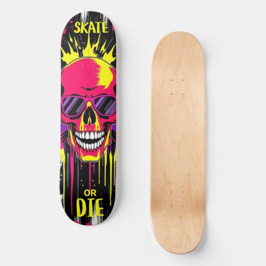 Skate or Die 3 - Skateboard Deck - Punk Grunge (Voorkant)