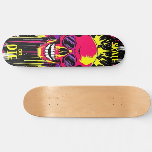 Skate or Die 3 - Skateboard Deck - Punk Grunge (Horizontaal)