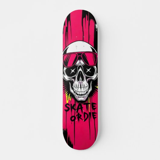 Skate or Die Nº6 - Skateboard Deck - Punk Grunge (Devant)