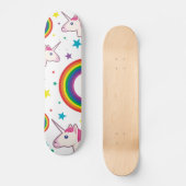 Skate Unicórnio Emoji Skateboard (Voorkant)
