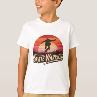 Skate warrior - retro sunset vintage t-shirt