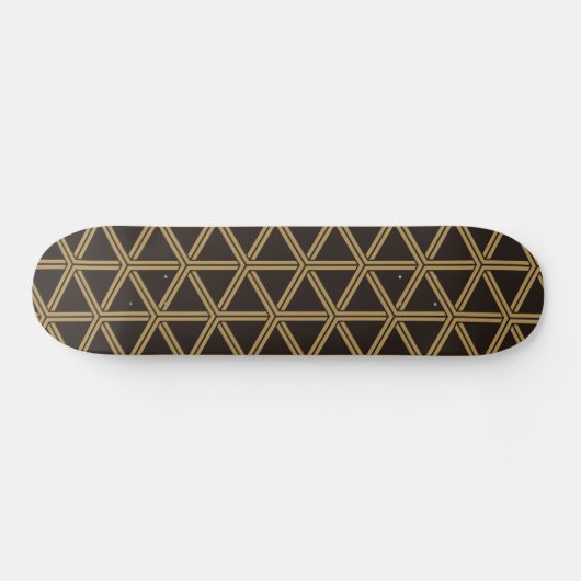 Skateboard 日本の伝統文様 毘沙門亀甲 Japan traditional (Horz)