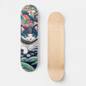 Skateboard 浮世絵catsパンクシティ 葛飾キャッツ斎(猫名 凛)kawaii スケートボード (Recto)