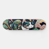 Skateboard 【浮世絵lofiアートパンクシティ】葛飾猫斎 CAT(猫名)シルキーのスケートボード (Horz)