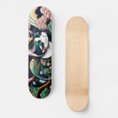 Skateboard 【浮世絵lofiアートパンクシティ】葛飾猫斎 CAT(猫名)シルキーのスケートボード (Recto)