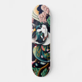 Skateboard 【浮世絵lofiアートパンクシティ】葛飾猫斎 CAT(猫名)シルキーのスケートボード (Recto)