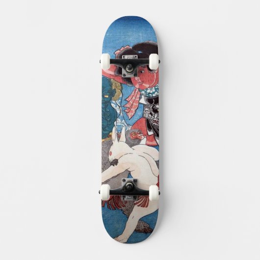 Skateboard 金太郎と動物, 国芳 Kintaro et animaux, Kuniyoshi, Ukiyo-e (Recto)
