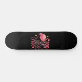 Skateboard 100 Jours Avec Mon Fabulous Flock Flamant rose Sch (Horz)