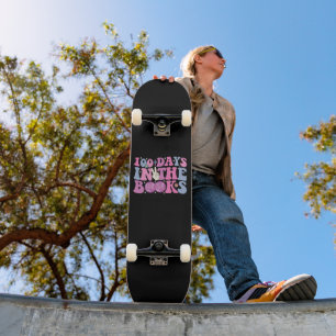 Skateboard 100 Jours Dans Les Livres Boule À Facettes Rétro G