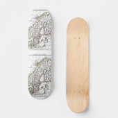 Skateboard 1806 Carte - La Suede au Danemarck (Recto)