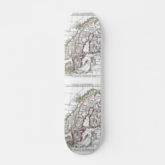 Skateboard 1806 Carte - La Suede au Danemarck (Devant)