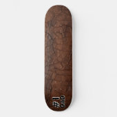 Skateboard #1 Papa aspect cuir (Recto)