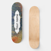 Skateboard 3 couleurs de peinture (Recto)