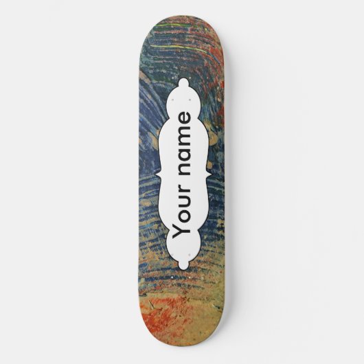 Skateboard 3 couleurs de peinture (Recto)