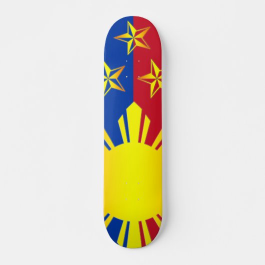 Skateboard 3 étoiles et Sun Philippines (planche à roulettes) (Devant)