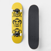Skateboard 3 Singes Sages Emoji (Recto)